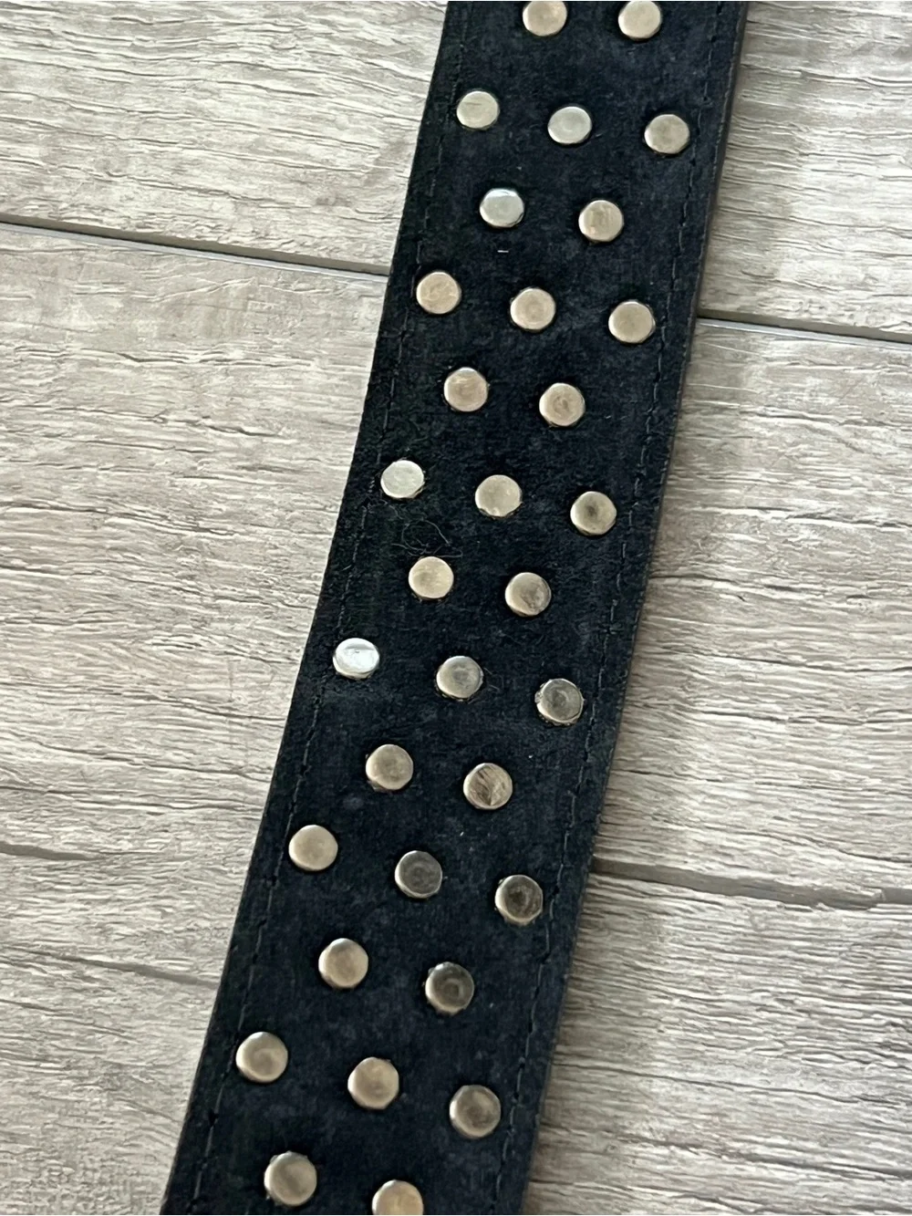 Armourdillo Croc Cone White Black Studded Leather Punk Belt L 33-37 NWT